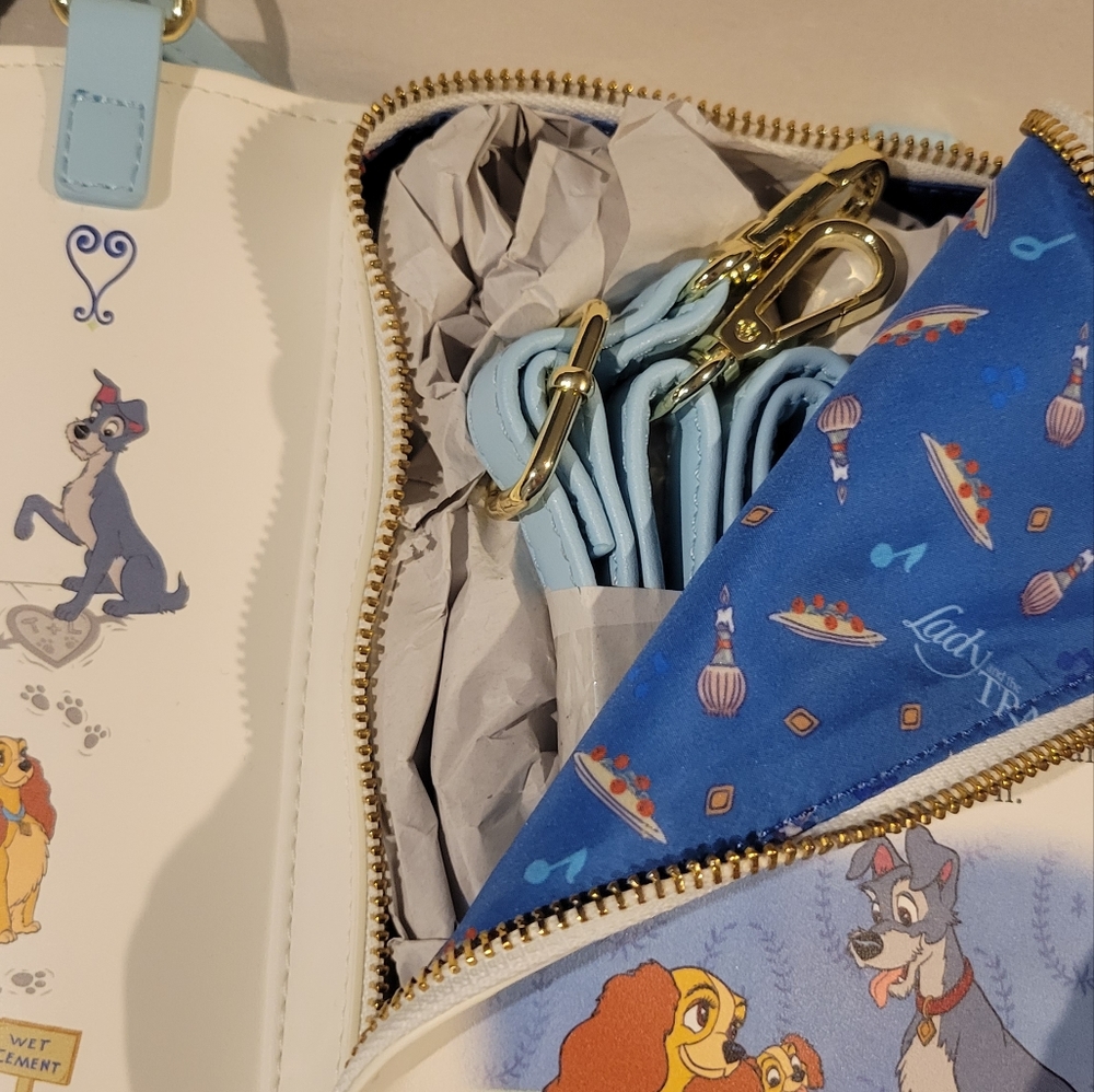 NWT Disney Loungefly Lady Tramp book purse wallet - Picture 11 of 14